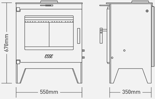 ESSE 775F High-Efficiency Wood Burning Stove - 9.6kW of Cozy Warmth - The Stove Depot IE