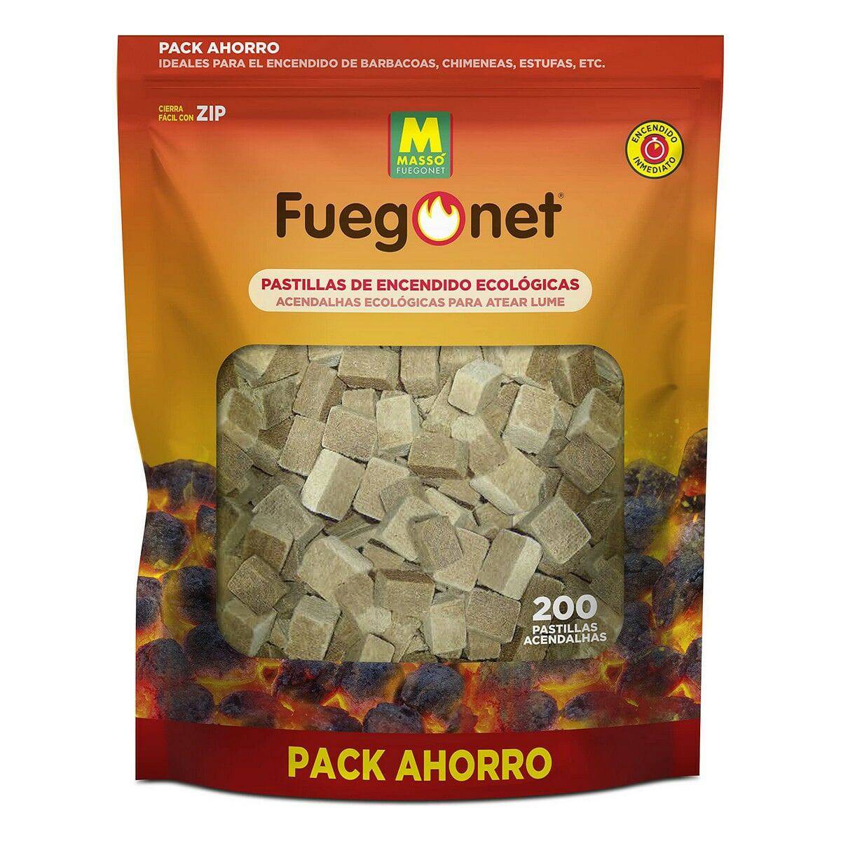 Massó Premium Firelighters - 200 High-Quality Units for Effortless Lighting - The Stove Depot IE