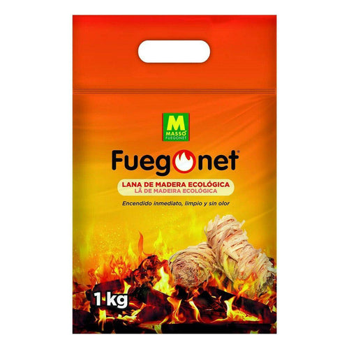 Premium Firelighters - Massó Wood Wool (1 kg) for Effortless Lighting - The Stove Depot IE