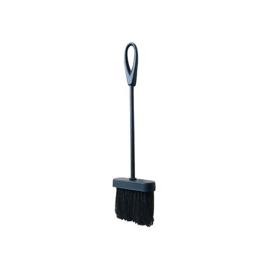 Sleek Black EDM Fireplace Brush - 10 x 0.35 x 39 cm