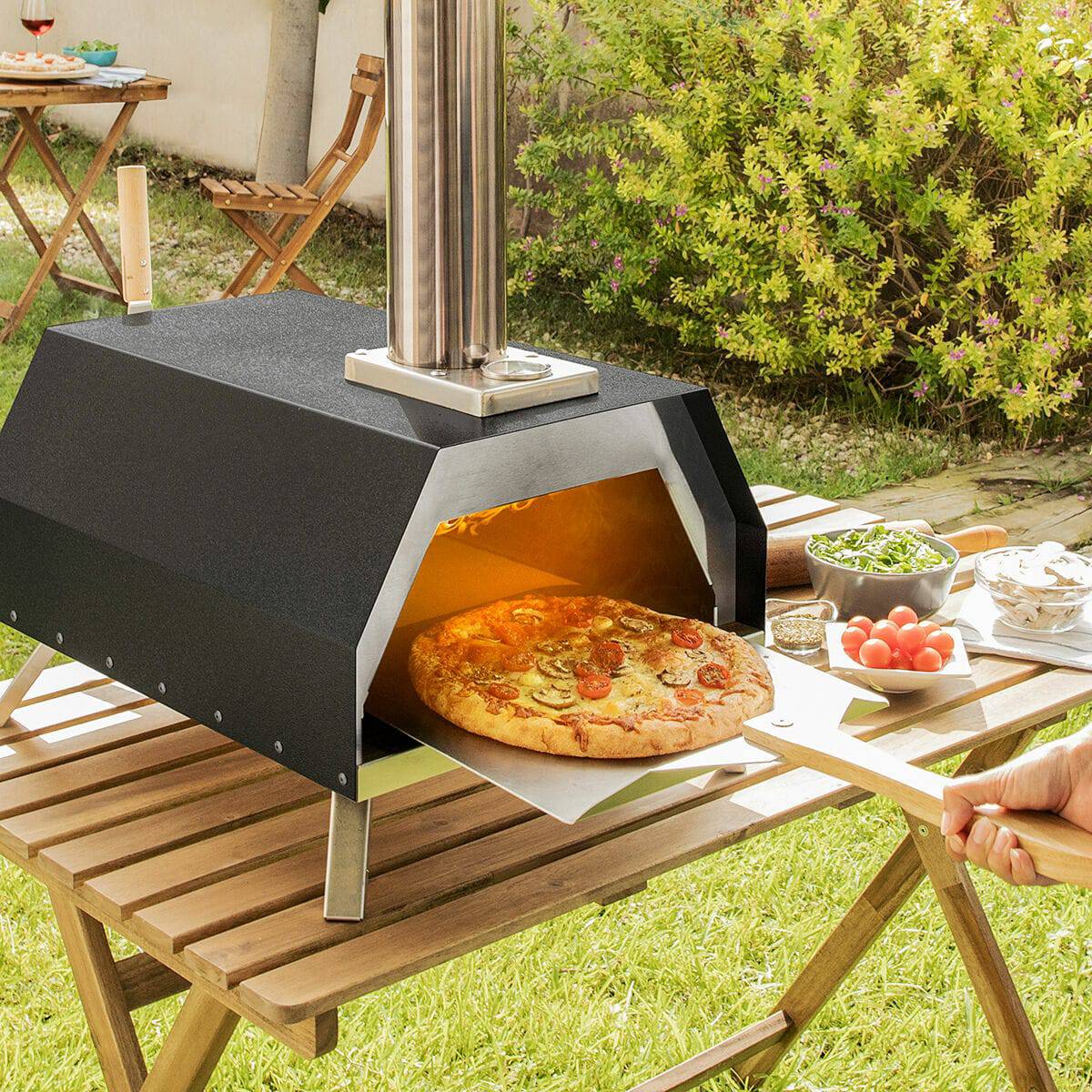 InnovaGoods Pellet Pizza Oven with Complete Accessories – Perfect Your Pizza Experience! - The Stove Depot IE