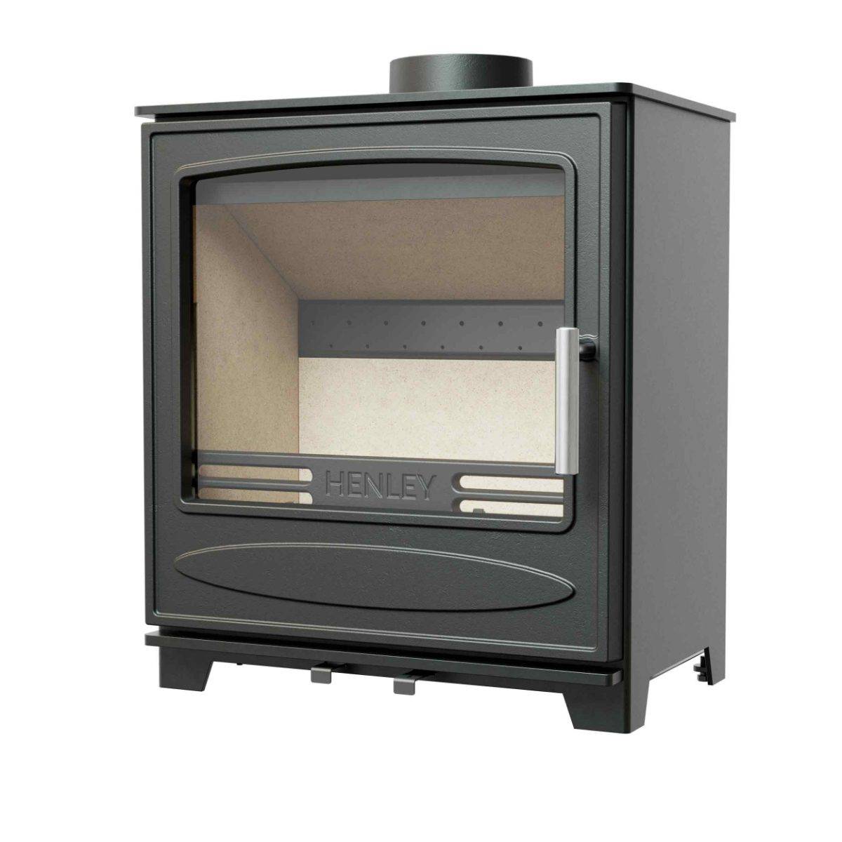 Sleek Matt Black Ascot 8kW Multi-Fuel Stove: Elevate Your Space with Style and Warmth! - The Stove Depot IE