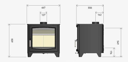 Eco-Friendly Parkray Aspect 14 Wood Burning Stove - The Stove Depot IE