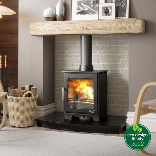 Hazelwood Eco-Friendly Compact 5kW Wood Burning Stove - The Stove Depot IE