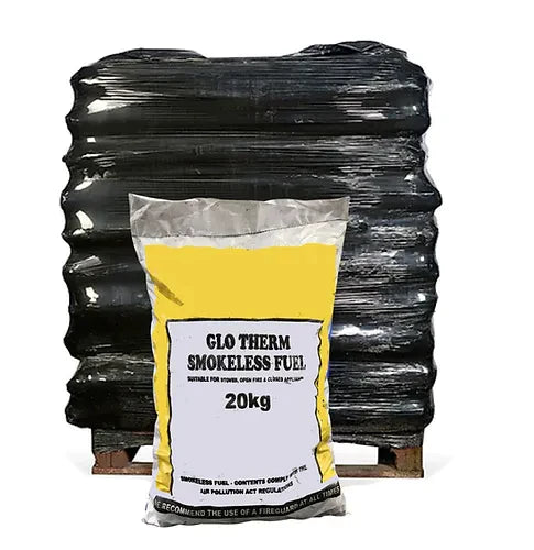 1 Tonne of Glo Therm Smokeless Coal 50 x 20kg Bags