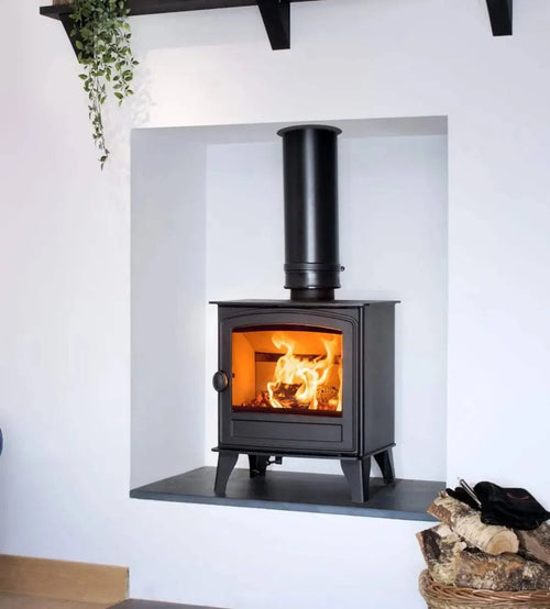 Hunter Herald 8 Eco Wood Burning Stove with Single Door - Eco-Friendly Heating Solution - The Stove Depot IE