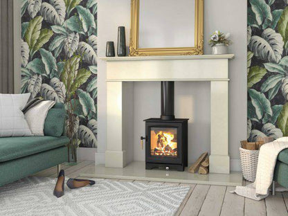 Elegant Henley Leaf 5kW Wood Burning Stove - The Stove Depot IE