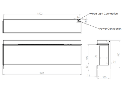 Luminosa 150 Radiant Electric Fireplace - The Stove Depot IE