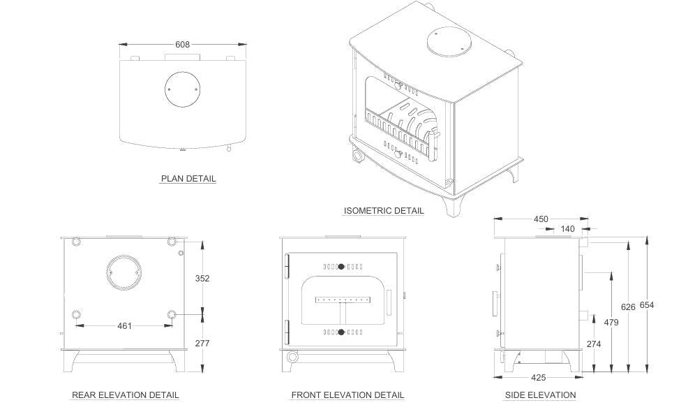 Powerful 20kW Carraig Mor Boiler Stove for Ultimate Home Heating - The Stove Depot IE