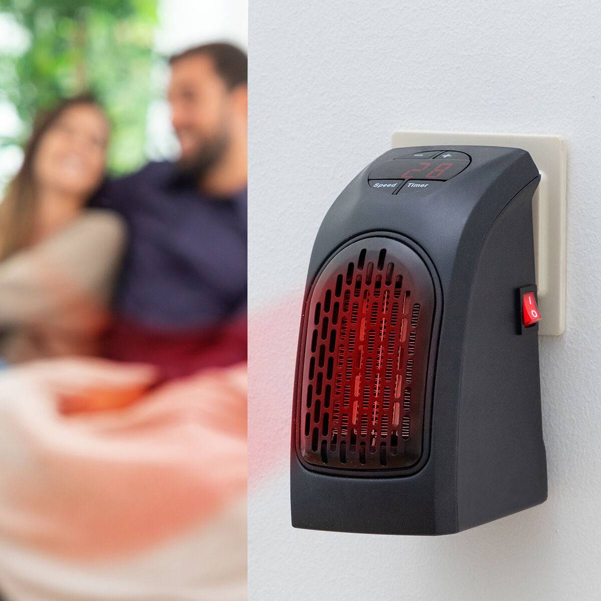 InnovaGoods Heatpod 400W Ceramic Plug-in Heater – Stay Cozy Anywhere! - The Stove Depot IE