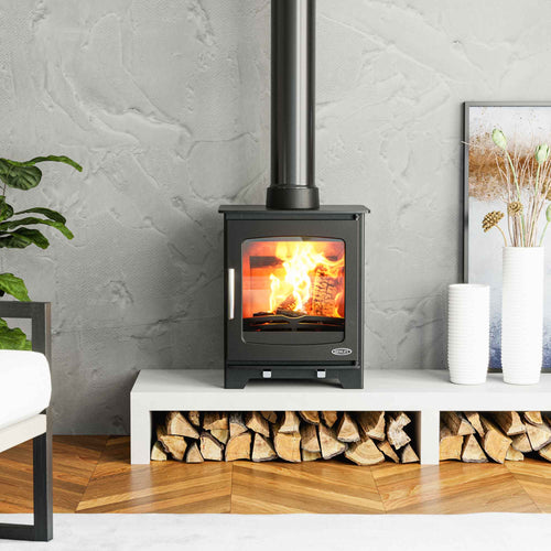 Willow Eco-Friendly 4.8kW Multi-Fuel Compact Stove - The Stove Depot IE