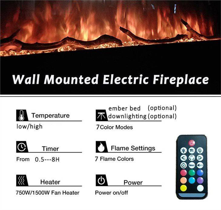 Stunning 50" Firewave Wall-Mounted Electric Fireplace - The Stove Depot IE