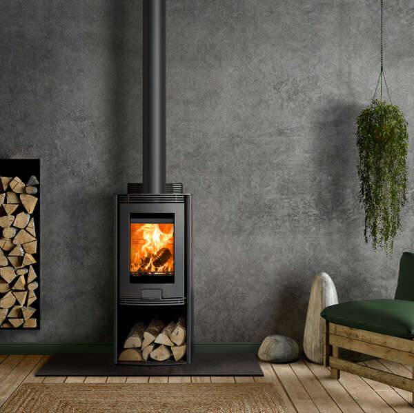 Di Lusso Eco R4 Stove with Elegant Curved Black Sides - The Stove Depot IE