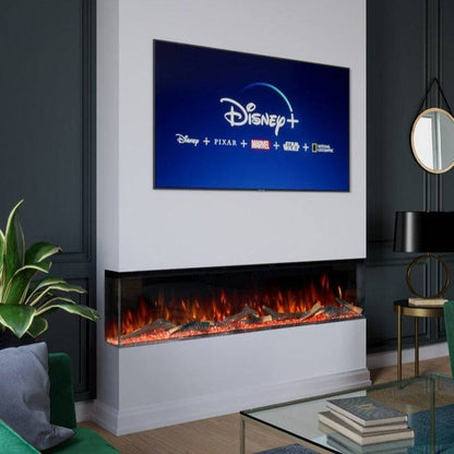 Elegant ELLERE EL180R Built-In Electric Fireplace for Cozy Ambiance - The Stove Depot IE