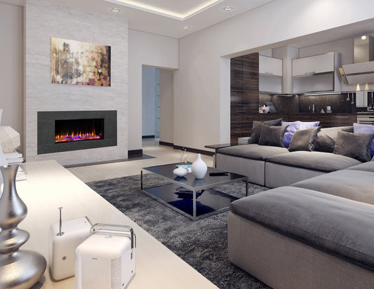 Sleek 1600 Electric Fireplace - Modern Comfort for Your Home