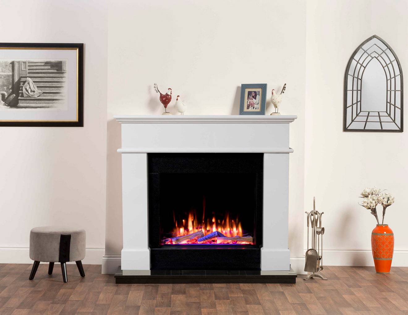 Stylish Iconic 750 Electric Fireplace - Elevate Your Space with Warmth and Ambiance - The Stove Depot IE