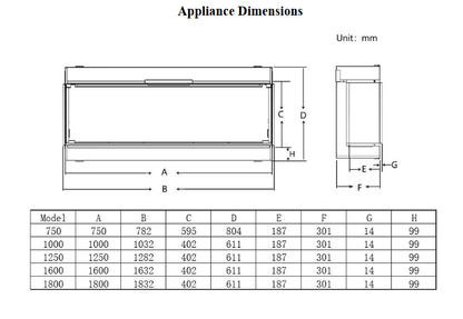 Stylish Iconic 750 Electric Fireplace - Elevate Your Space with Warmth and Ambiance - The Stove Depot IE