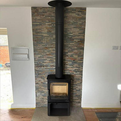 Hazelwood 5kW Landscape with Logbox (Wood Burning) - The Stove Depot IE