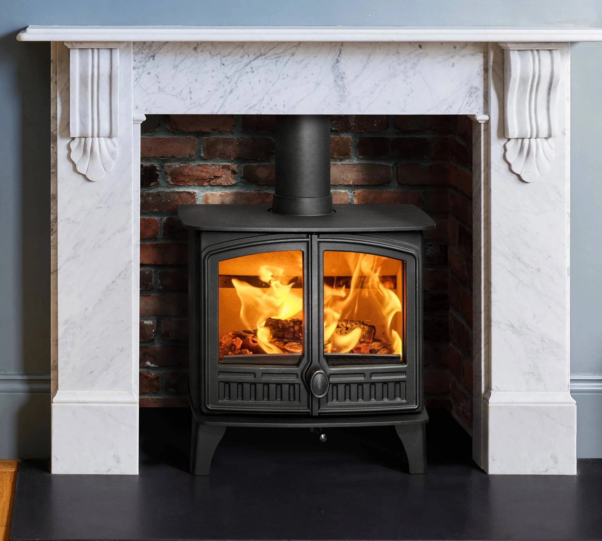 Hunter Herald 5 Eco Double Door Wood Burning Stove - The Stove Depot IE