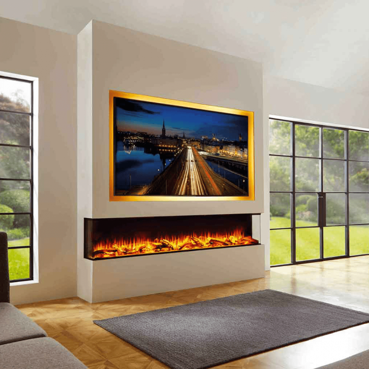 Infinity I2200e Ecoflame Electric Fire - Deep I-Range for Ultimate Warmth & Style - The Stove Depot IE