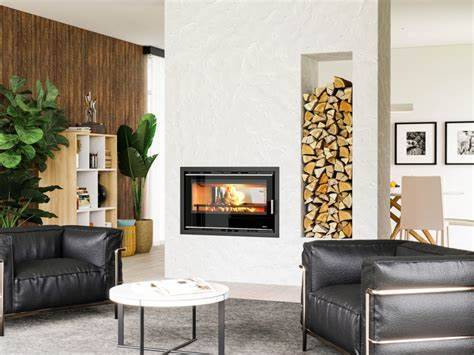 Eco-Friendly Portimao 900 Double-Sided 9kW Wood Burning Stove - The Stove Depot IE