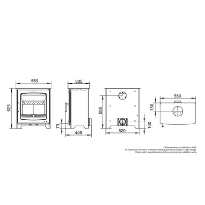 Willow 6.5kW Multi Fuel (Eco) - The Stove Depot IE