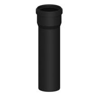 Stylish 80mm Matt Finish Pellet Flue Pipe (Single Wall)